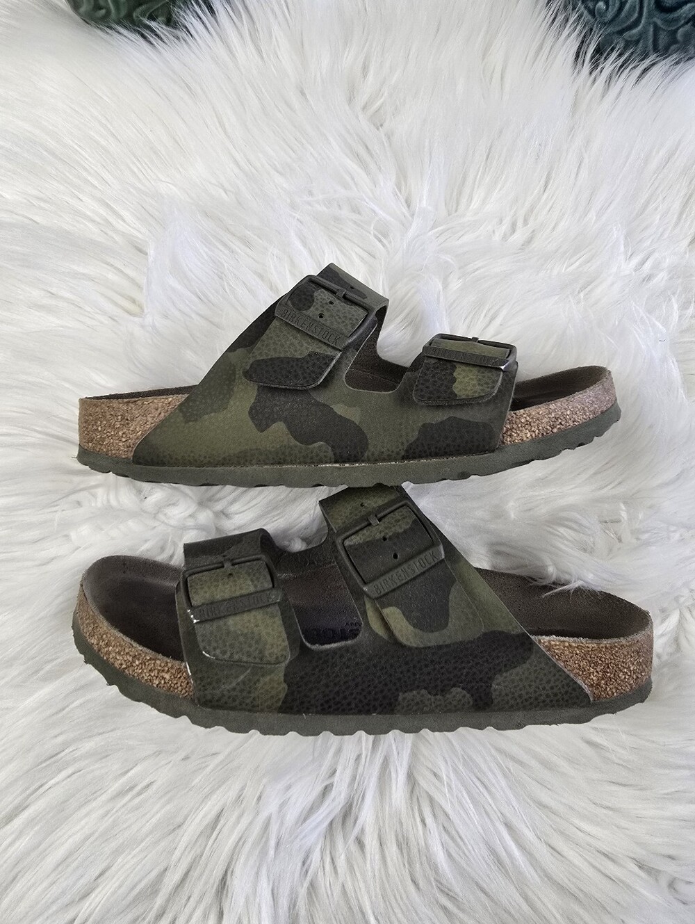 Birkenstock Arizona Camo Print Sandals 38 Narrow - Picture 9 of 13
